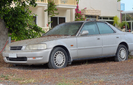 Abandoned car towing